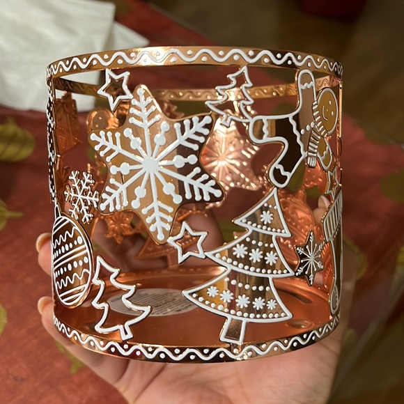 Bath & Body Works Other - bath & body works candle holder gingerbread christmas